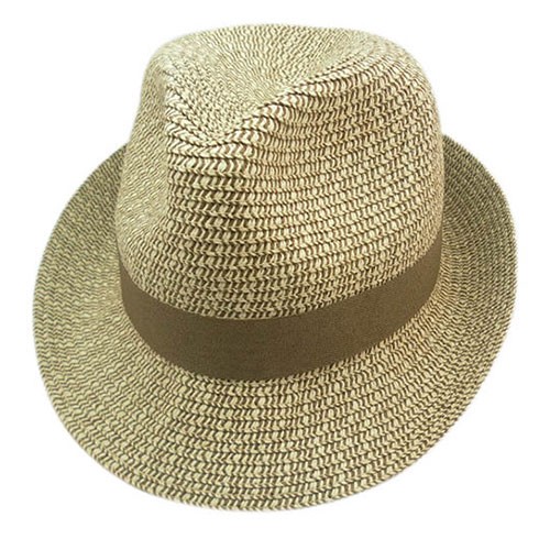China wholesale straw fedora hat with logo