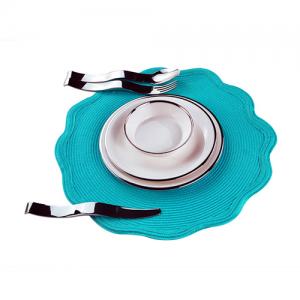 blue PP woven place mats