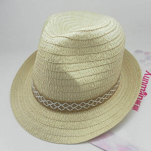 cheap promotional fashion new paper straw hat fedora