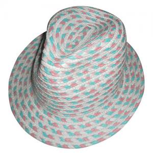 new custom wholesale hot selling brim fedora straw hat