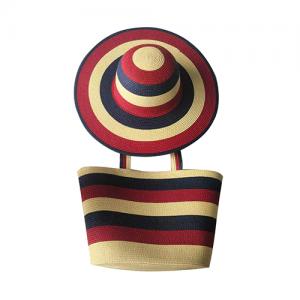 paper straw hat and handbag set paper straw hat and handbag set