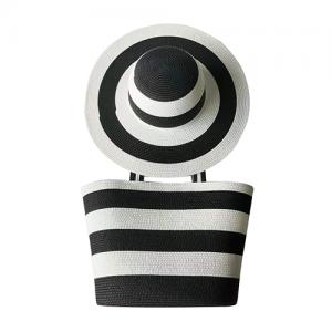 paper straw hat and straw handbag set paper straw hat and straw handbag set